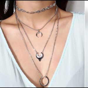 Bohemian witchy Layered Necklace